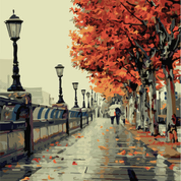 Paint by numbers - Autumn walks