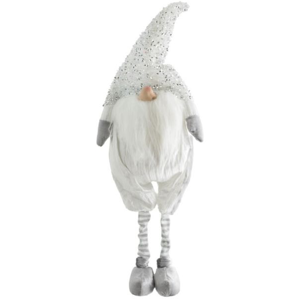 Christmas Silver Long Leg ELF 74cm