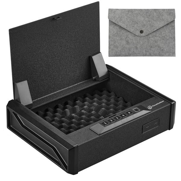 FocusOutdoor Biometric Fingerprint 3-Way Quick Access Gun Safe Box