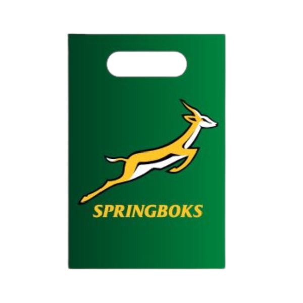 Springbok Themed Paper Party Bags Set of 8