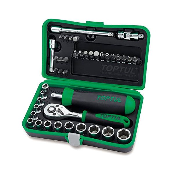 41 Piece Professional Grade 1/4" DR. Flank Socket Tool Set