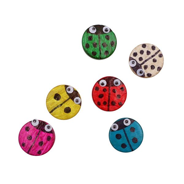 Anthony Peters Multi-Coloured Coconut Shell Circles (25mm): 250g