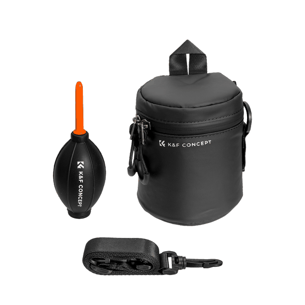 K&amp;F Camera Lens Pouch (Small) Weatherproof with Blower Bulb | KF13.189