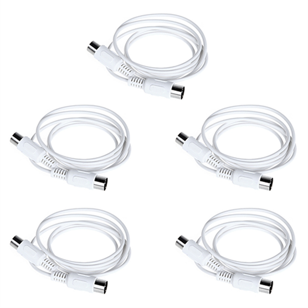 5Pcs Midi Extension Cable 5Pin Male To Male 1 5M Midi Cable