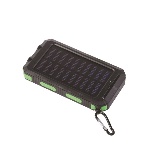 Solar Portable Charger-10000mAh Built-in 2 LED Flashlights