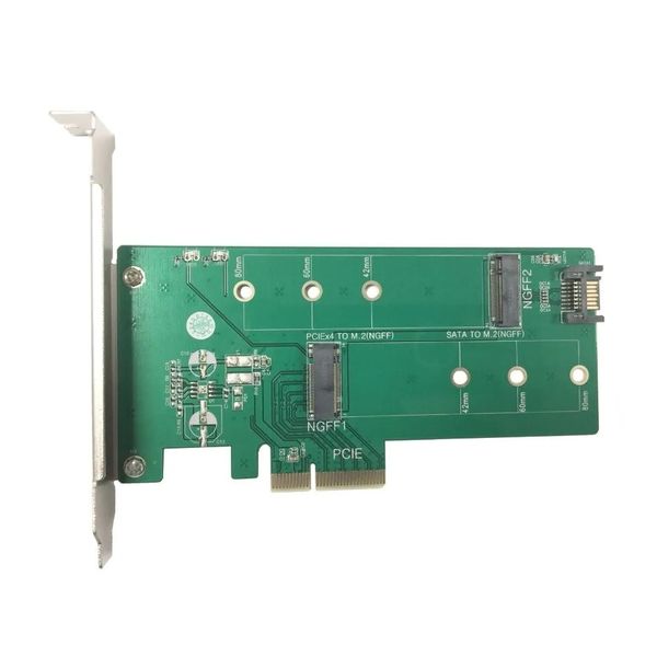 Vantec UGT-M2PC200 PCIe to M.2 &amp; SATA SSD Adapter Card