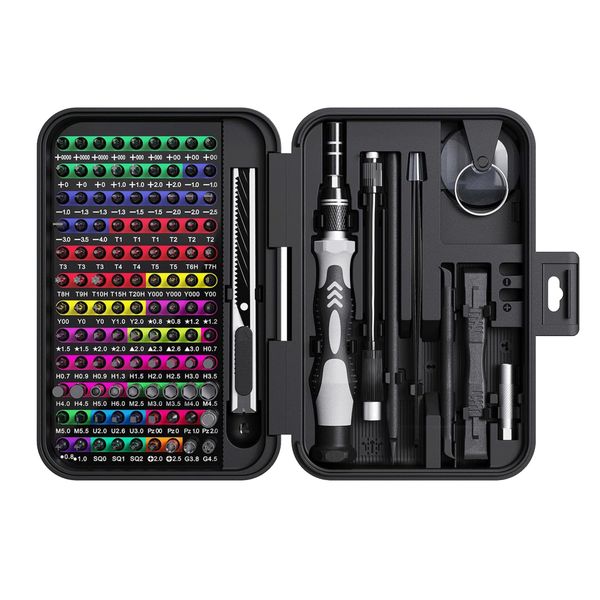 132 Piece Magnetic Bits Screw Kit, Precision Screwdriver Set, Repair Tool