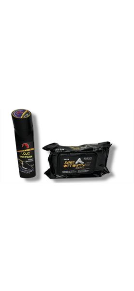 Shoe Wet Wipes And Shoe Polish Set