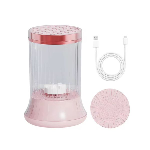 2 in 1 Electric Makeup Brush Cleaner &amp; Dryer-Pink