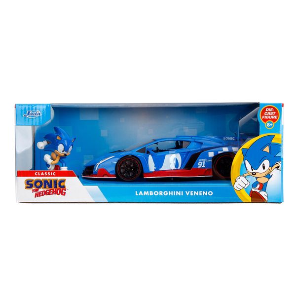 Jada Sonic 1:24 Lamborghini Veneno with figure