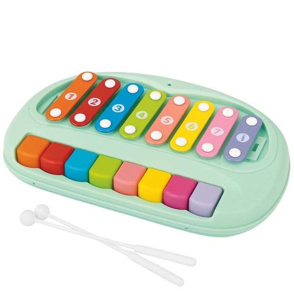 2-in-1 Piano &amp; Xylophone Toy - Musical Instrument Toys for Toddlers
