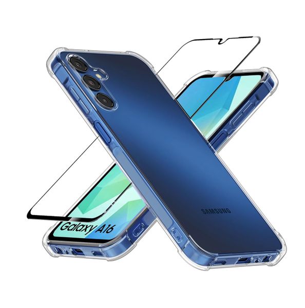 Clear Back Case &amp; Screen Protector Combo Compatible with Samsung S23FE 5g