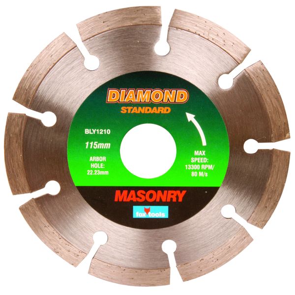 Fox - Diamond Disc - Segmented - Masonry - Standard - 115mm - 10 Pack
