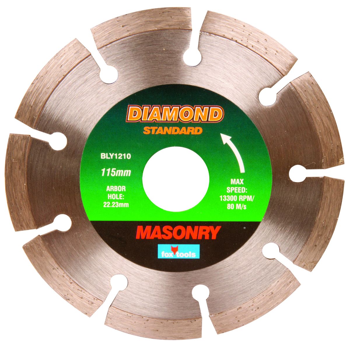 Fox Diamond Disc Segmented Masonry Standard 115mm 5 Pack 