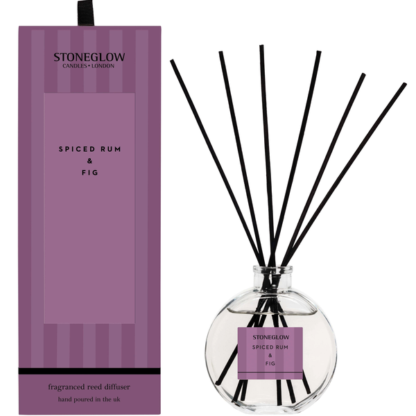 Stoneglow Fragranced Reed Diffuser - Spiced Rum &amp; Fig