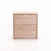 Cora 2 Drawer Modern Bedroom Nightstand