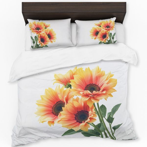 Sunflower Duvet Cover Set by Wikus Schalkwyk