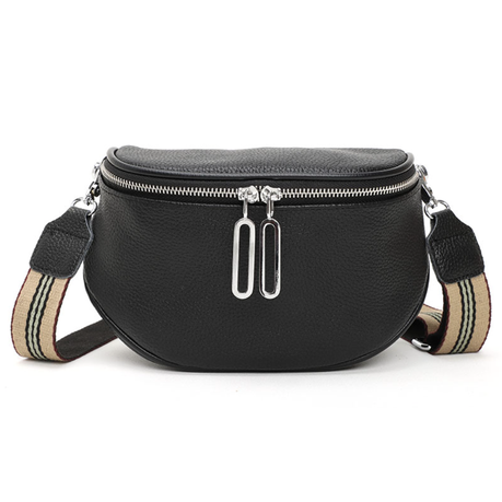 MamaMia Leather Women Cross Body Bag-Small Moon Bag Image