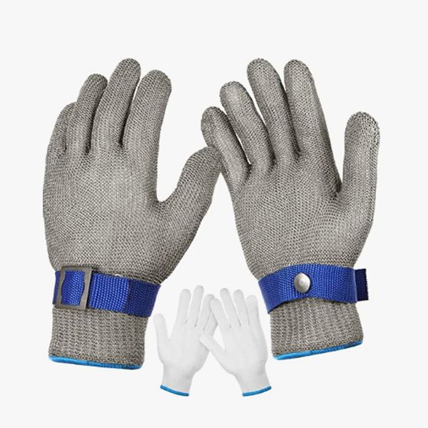 Steel Wire Gloves Cut-Resistant Gloves Non-Slip Safety Work Gloves