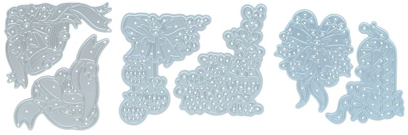 Crafters Companion Die-Cutting &amp; Embodding Dies - 3 Pack (6 Dies In Total)