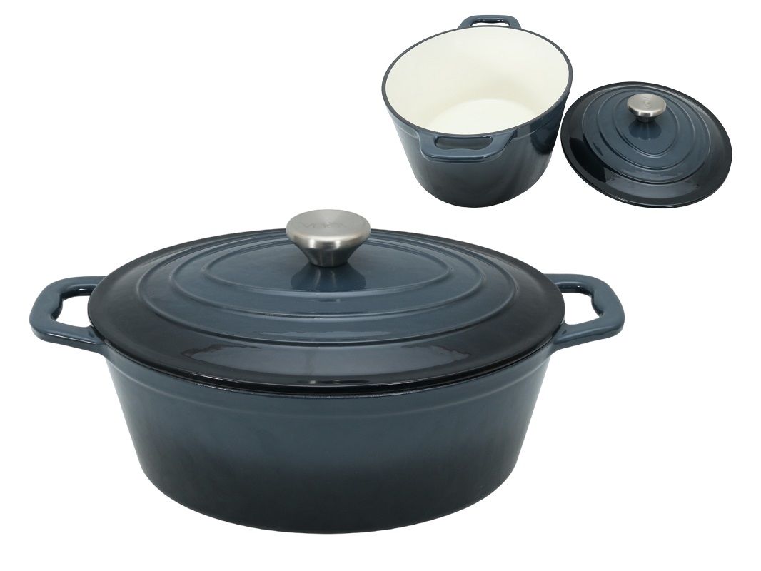 George & Mason - 4L Cast Iron Casserole - Charcoal Ombre | Shop Today ...