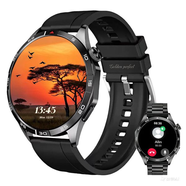 Men's Daily Smartwatch 1.43" Round Dual Strap Wi image