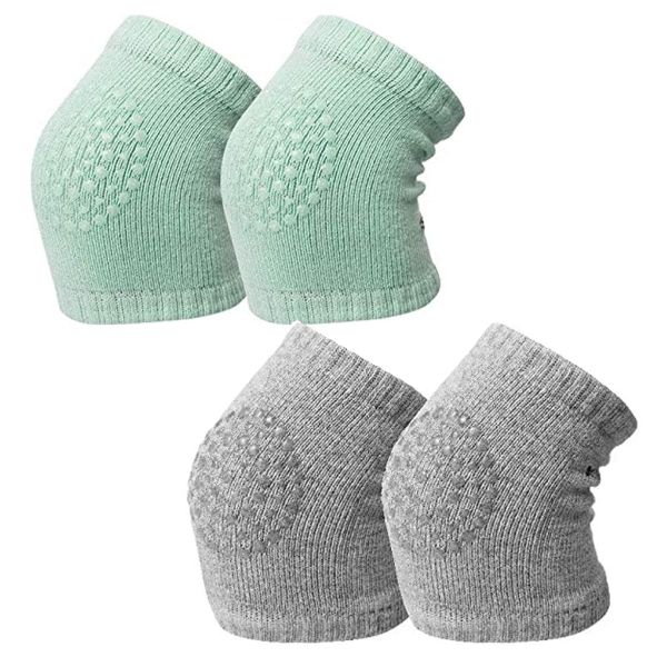 2 Pack Light Colour Baby Knee Pads Protectors Toddler Crawling Socks Guards