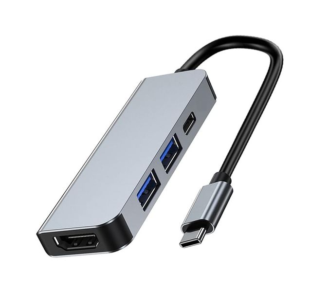 4 in 1 Type-C To 1USB-C+2USB &amp; HDMI 4K Adapter Hub SE