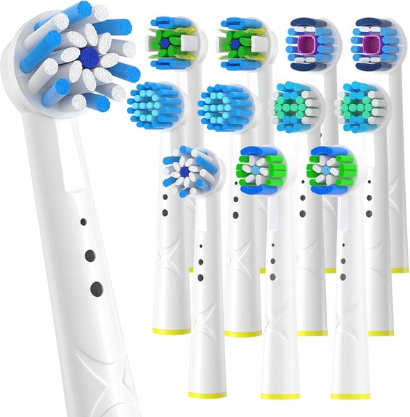 12 Pack Replacement Toothbrush for Oral B Compatible Electric Brush Heads