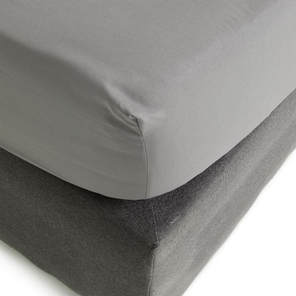 George &amp; Mason - Microfibre Fitted Sheet - Charcoal