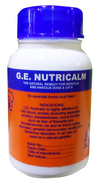 G.E. Nutricalm capsules 100 Tablets - For Dogs &amp; Cats