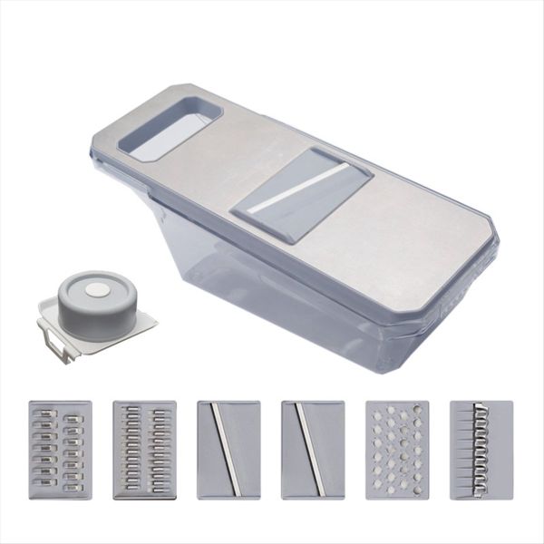 Metal Multifunctional Safety Manual Vegetable Slicer Blue