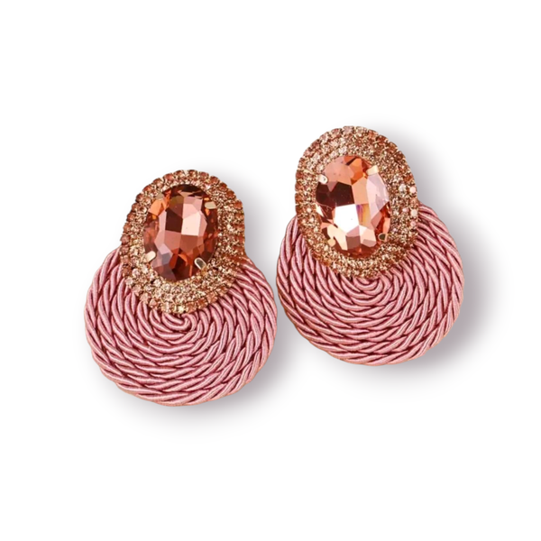 Rhinestone Handwoven Women's Earings
