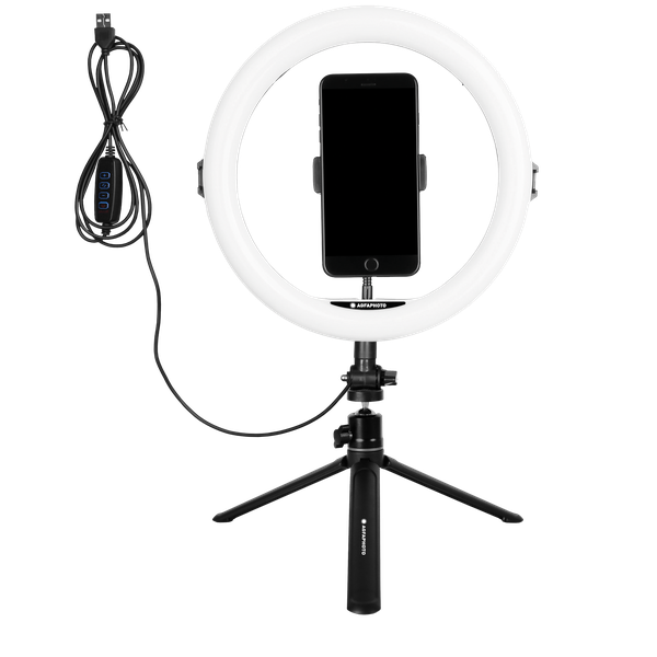 Agfa Photo Realiview ARL11 - Ring Light and Tabletop Tripod