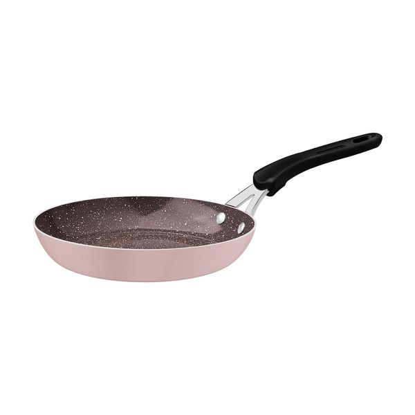 Tramontina Truffle Pink Tunis Aluminum Frying Pan with Ceramic Interior