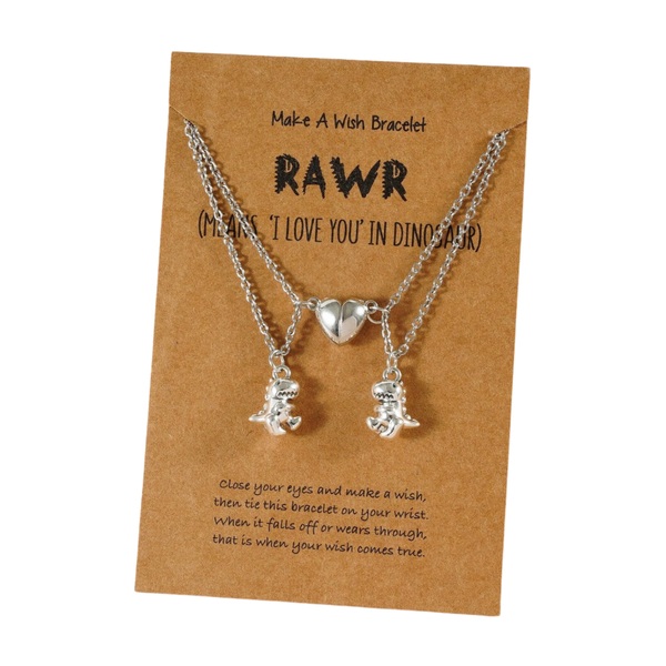 Dinosaur Pendant Necklaces for Couples and BFF