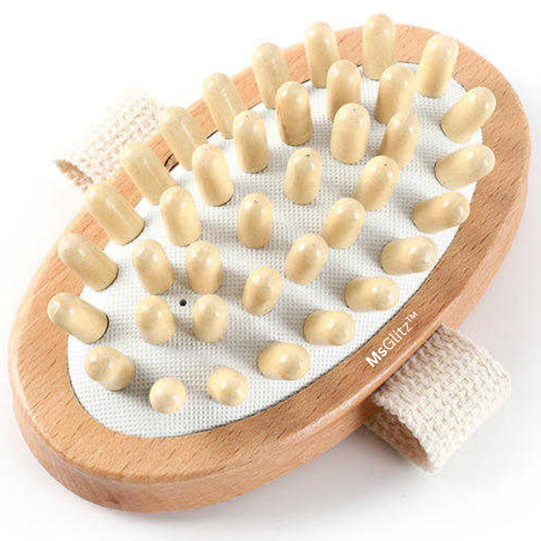 MsGlitz Massage Brush Circulation & Cellulite Brush Shower Body