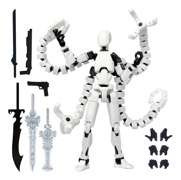 T13 3D robot action figure with movable joints