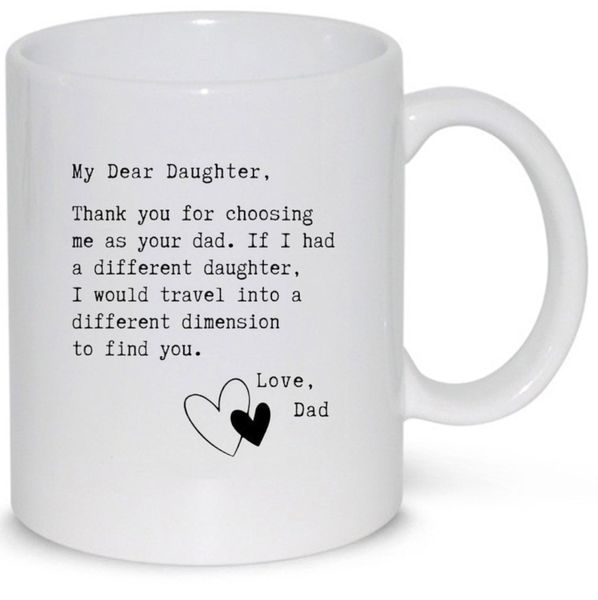 Dear Daughter Love Dad V7 Pack Mug