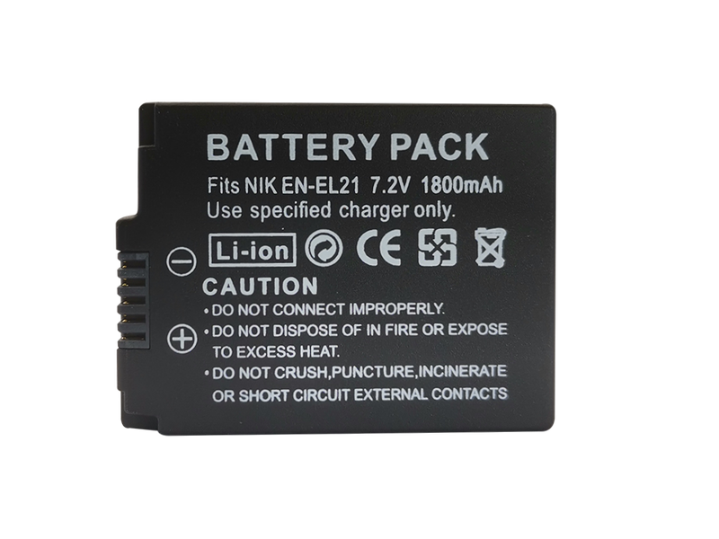 1800mAh Lithium-Ion Battery Pack for Nikon EN-EL21