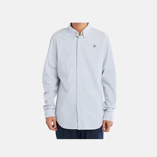 Timberland Striped Seersucker Shirt For Men