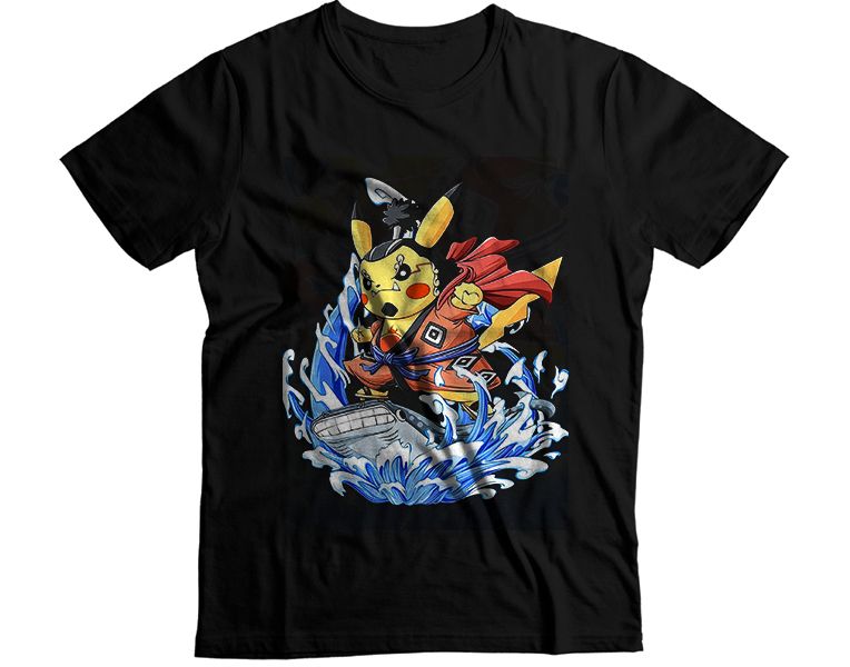 Yellow Cute Animal Surfing T-Shirt