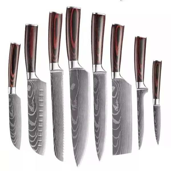 Japanese 8 Piece Chef Knife Set