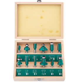 12-Piece Wood Milling Cutter - Router Bit Set (12.7mm) | Shop Today