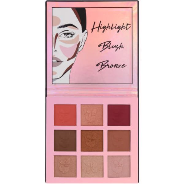 Playgirl Just Glow With It Eyeshadow With 9 Colours