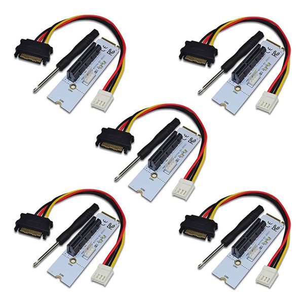 5X Ngff M 2 To Pci-E 4X Riser Card M2 Key M To Pcie X4 Adapter