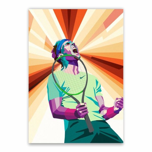 Rafael Nadal Pop Art Poster - A1