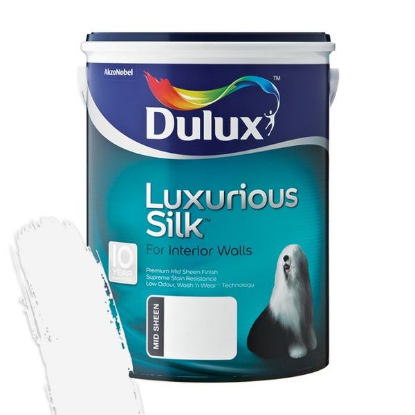 Dulux - Luxurious Silk Brilliant White 5L