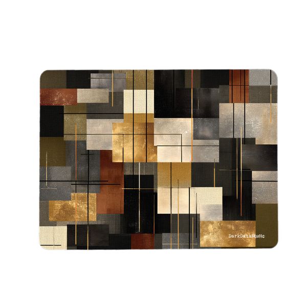 Gold Rust Charcoal Placemats by Wikus Schalkwyk