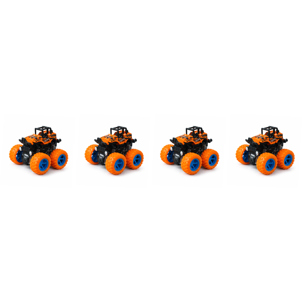 4 Pack - 4WD Monster Truck - Orange